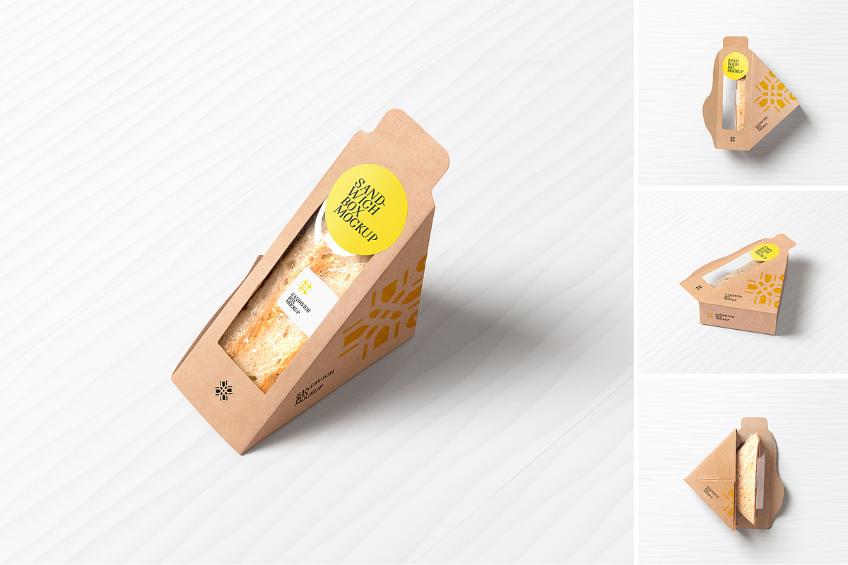 Sandwich Mockup, a Product Mockup by PixelVoyager (Photo 1 of 6)