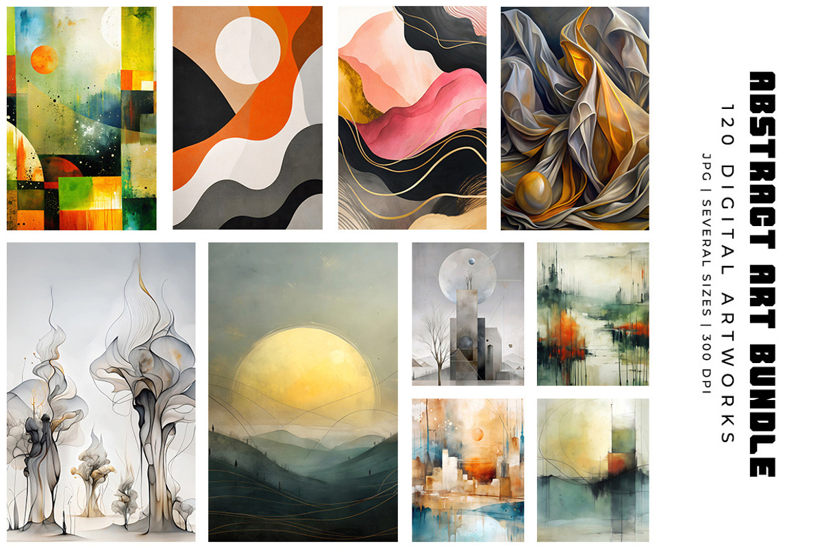 Abstract Digital Art Bundle, a Decorative Illustration by Digital Art Creations (Photo 9 of 12)