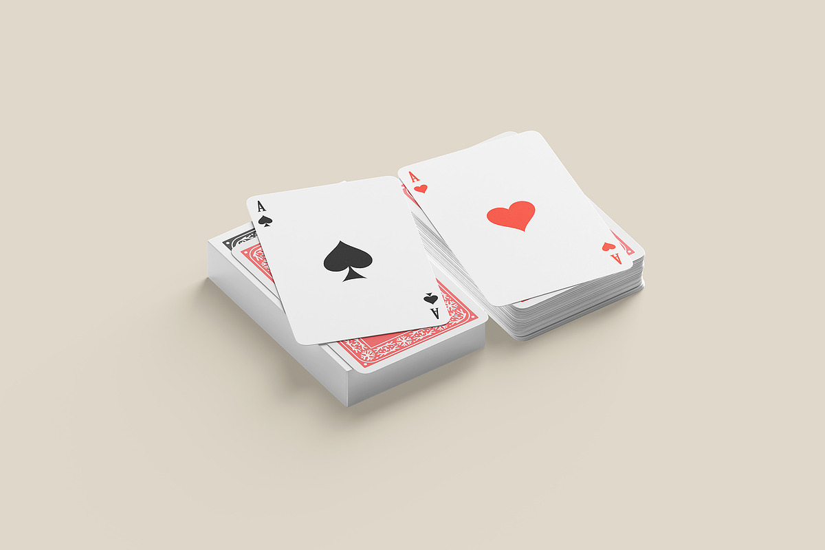 Playing card mockup Card game mockup, a Packaging Mockup by GraphicVil (Photo 5 of 9)