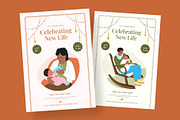 Newborn Baby Illustration Set, a Person Illustration by Brickclay (Thumbnail 4 of 8)