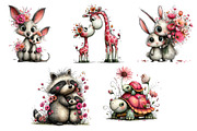 Whimsical Mother's Day Animals Clipa, an Illustration by Dream Creation (Thumbnail 5 of 5)