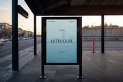 Outdoor Sign Banner Mockup, a Mockup by Design Squad (Thumbnail 1 of 4)