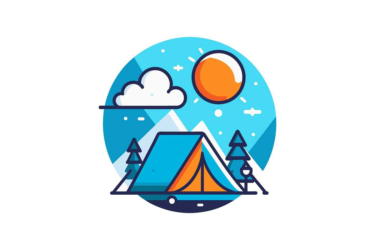 Camping Adventure Icon Set, an Object Graphic by Designs_River (Photo 7 of 13)