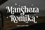 Manshera Romika - Modern Vintage, a Serif Font by Arterfak Project (Thumbnail 1 of 15)