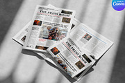Editable Tabloid-Style Newspaper, a Magazine Template by Oshin Design (Thumbnail 6 of 6)