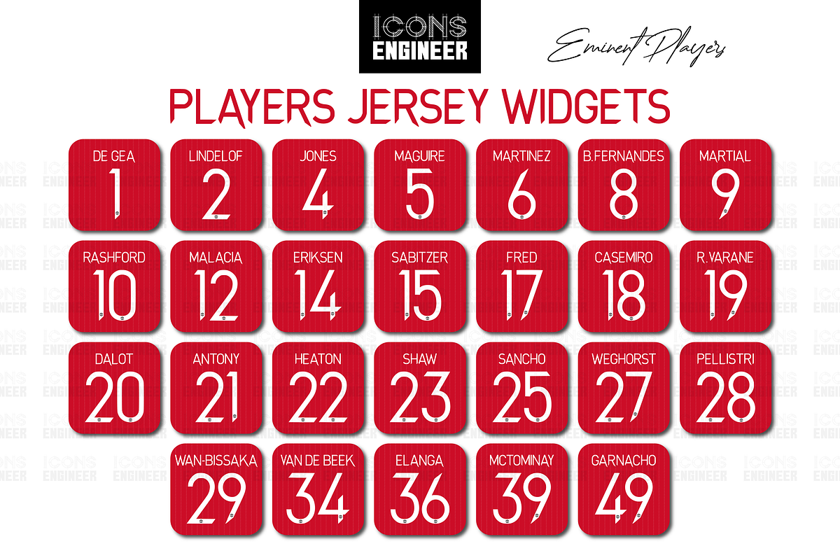 Man United Theme Pack | Home Kit, an Icon by IconsEngineer (Photo 5 of 11)