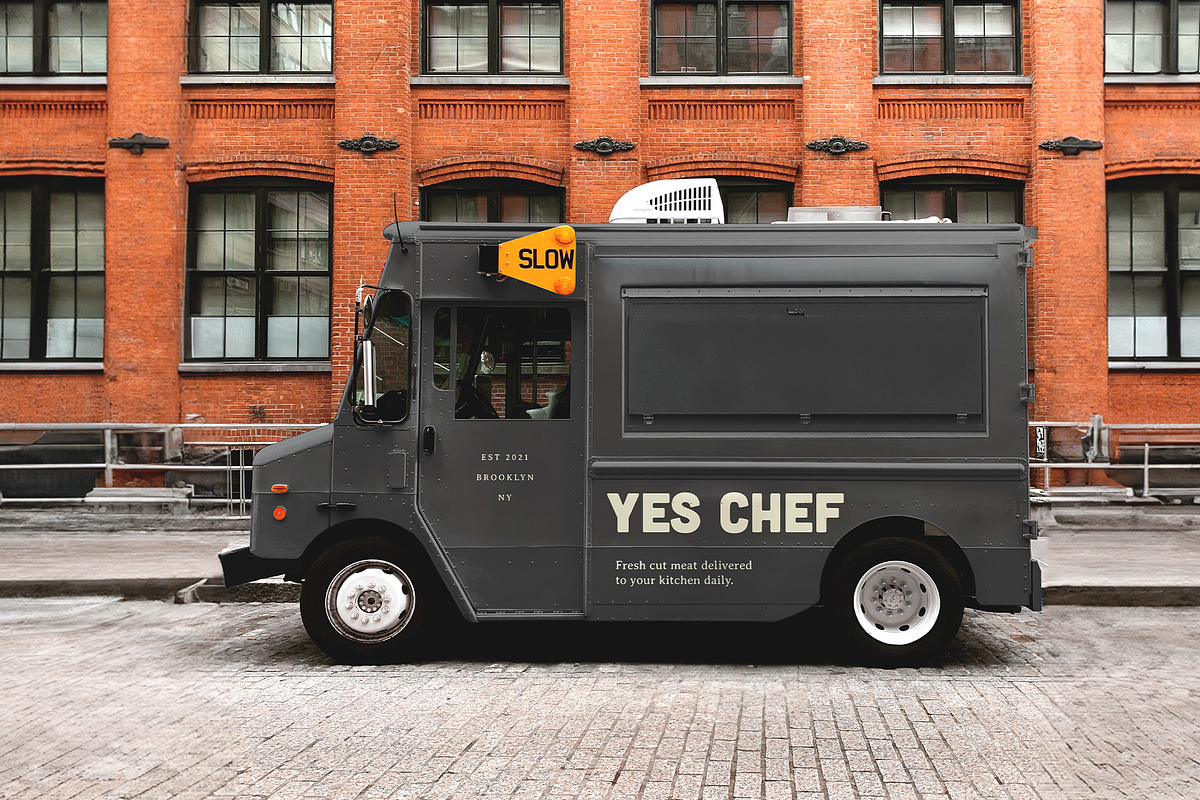 Food Truck Vinyl Wrap Mockup, an Advertising Mockup by SUH-NY (Photo 15 of 17)