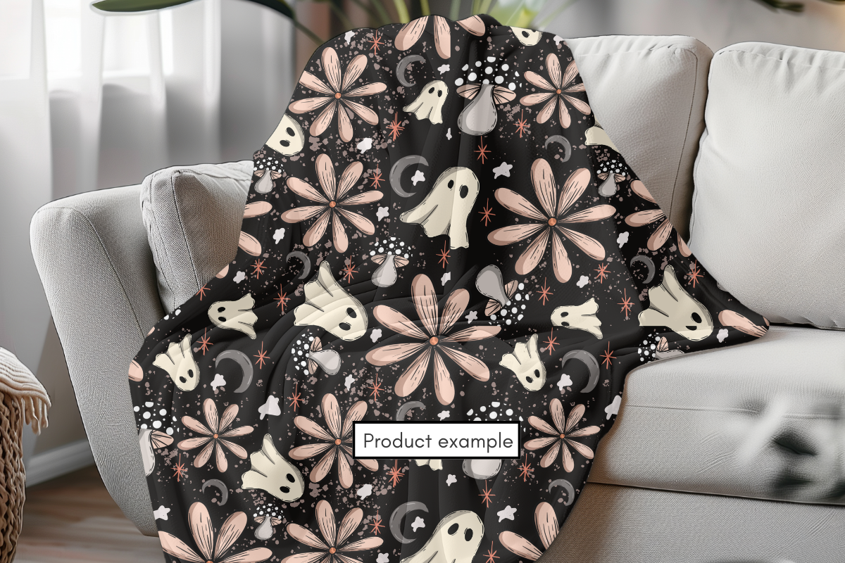 Halloween Ghost Seamless Pattern PNG, an Illustration by Anca Digital Vibe (Photo 3 of 6)