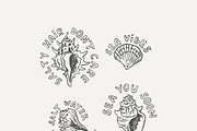 Vintage Coastal Sketches Bundle, an Outline Icon by Anastasiya Klempach (Thumbnail 7 of 14)