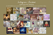 HUGE SPARKLY CHRISTMAS MEDIA SET, a Background Graphic by Illumineer Media & Design (Thumbnail 8 of 14)