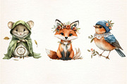 Boho Woodland Creatures Animals, an Illustration by Dream Creation (Thumbnail 7 of 7)