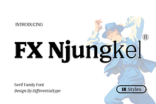 FX Njungkel - Serif Family Font