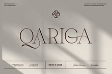 Qariga || Simple Minimalist Serif