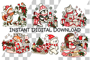 Hand Drawn Christmas Clipart Bundle, a Seasonal Illustration by Ink Gallery (Thumbnail 2 of 3)