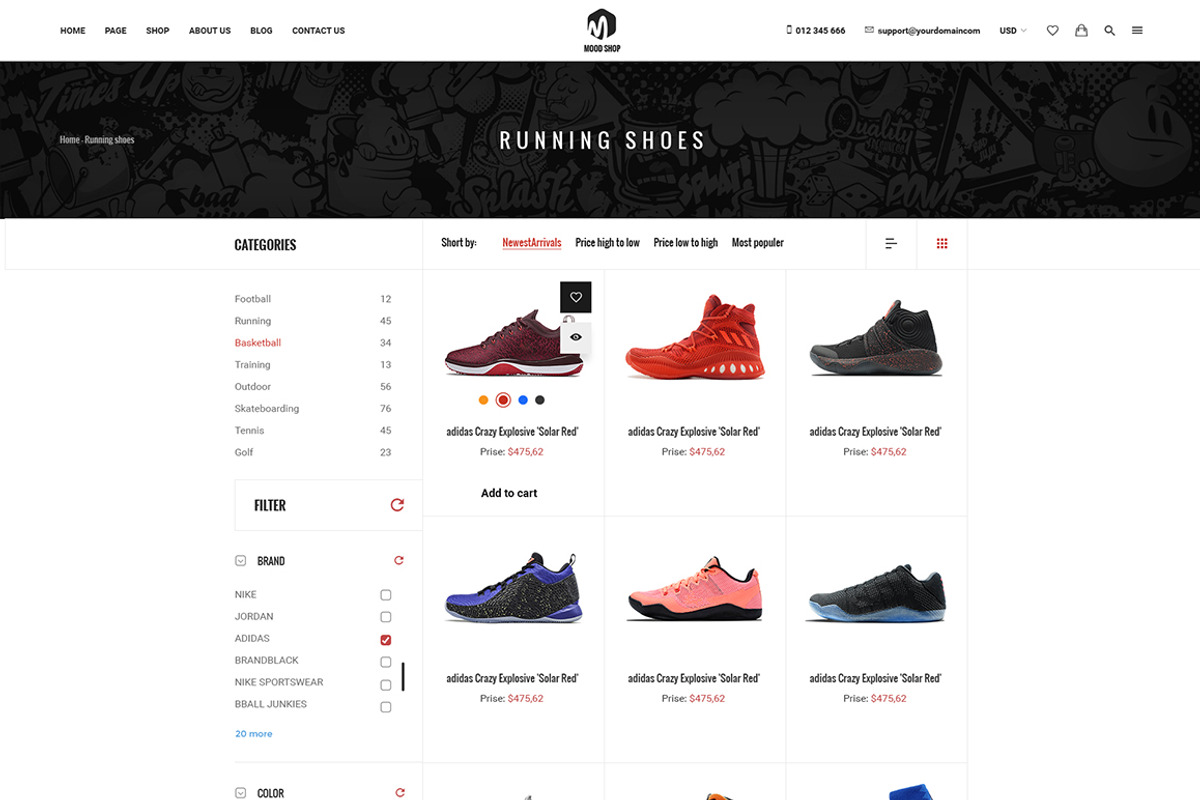 Moodshop - Modern eCommerce PSD, a Websites & App Template by Digipieces (Photo 9 of 12)