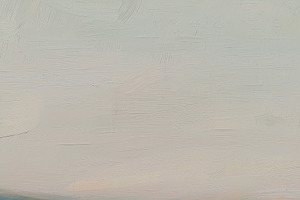 Abstract oil painting depicting a peaceful natural landscape wit, a Decorative Illustration by Studio ANNA