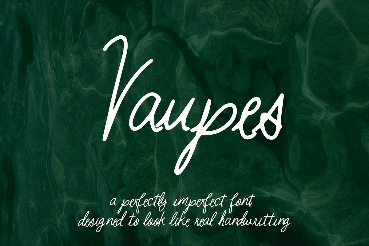 Vaupes Handwritten Font, a Handwritten Font by mpllano14 (Photo 1 of 8)