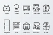 Bundles Minimal Kitchen Icons, an Outline Icon by adenpinkstore (Thumbnail 1 of 22)