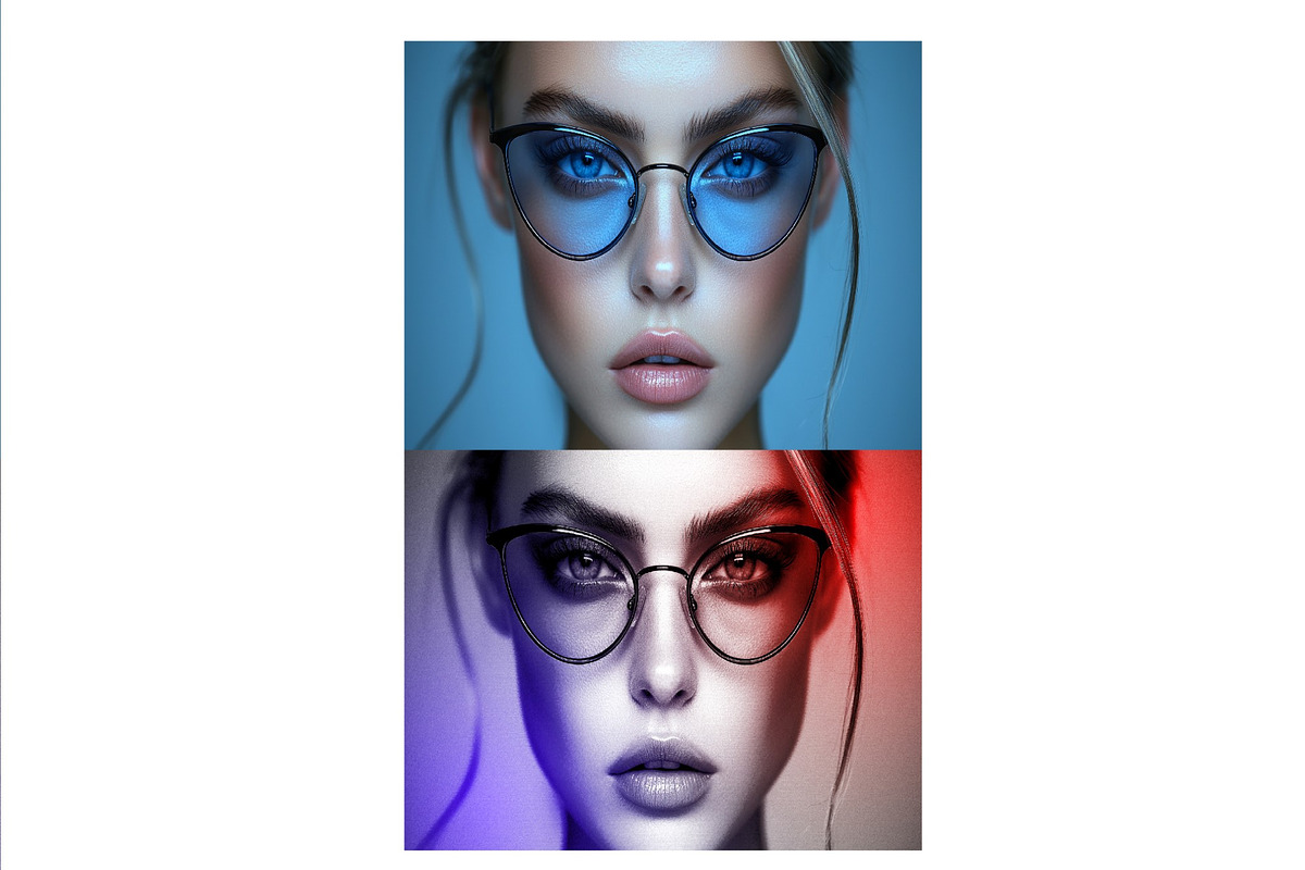Cinematic Bicolor Lighting Photo Eff, a Brushes & More by studiogstock (Photo 2 of 2)