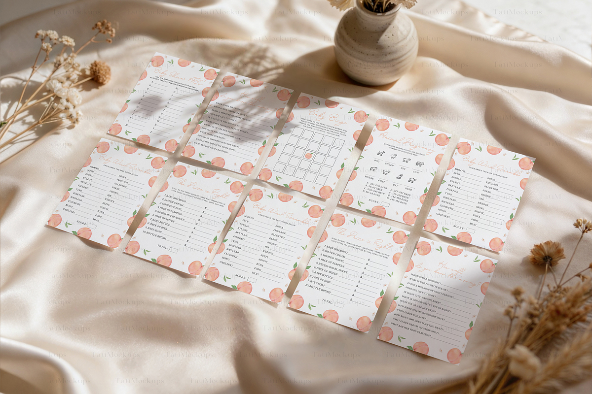 Games Card Grid Invitation Mockup, a Product Mockup by TatiMockup (Photo 3 of 4)
