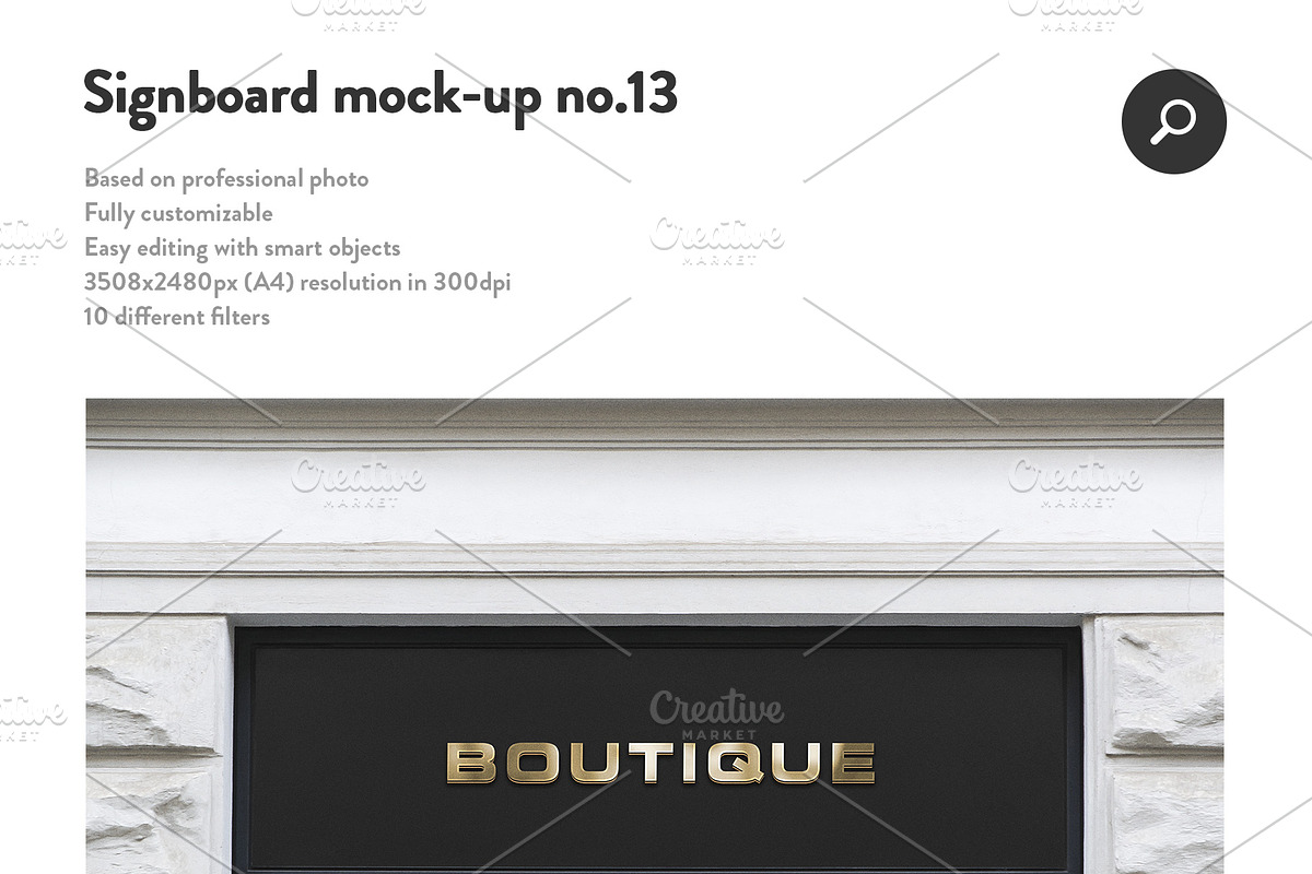 50 sign facade signboard logo mock, a Product Mockup by PrintPixel (Photo 15 of 53)