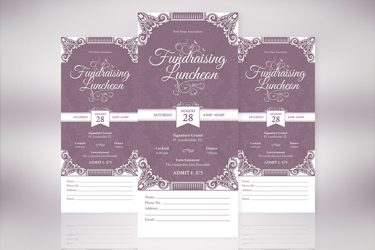 Vintage Luncheon Ticket Template, a Stationery Template by Godserv Designs (Photo 2 of 7)