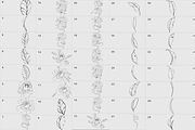Procreate Snake stamps with flowers., a Brush Add-On by AnnaPolitmerskaja (Thumbnail 4 of 8)