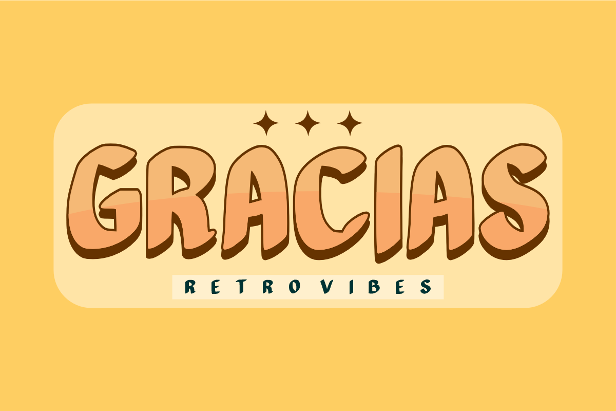 Super Retro - Groovy Vintage Font, a Sans Serif Font by KiddoGlyphs Studio (Photo 3 of 3)