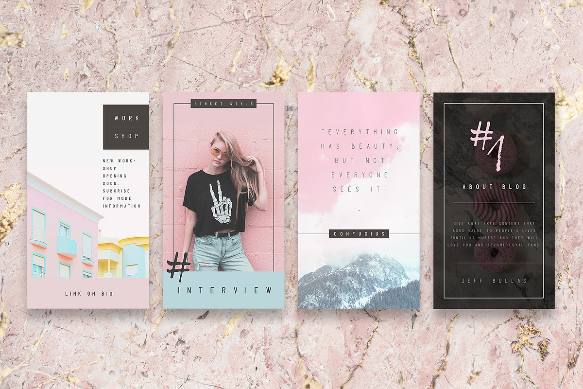 Pastel Instagram Stories Template, a Social Media Template by MH Design Template (Photo 3 of 6)