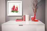 Christmas Candles, a Decorative Illustration by Marina Grau (Thumbnail 3 of 3)