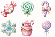 Christmas Cookies & Candy Clipart, an Illustration by OK Design (Thumbnail 5 of 5)
