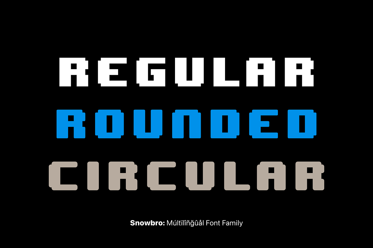 Snowbro - Pixel Typeface, a Sans Serif Font by alpercakici (Photo 2 of 14)