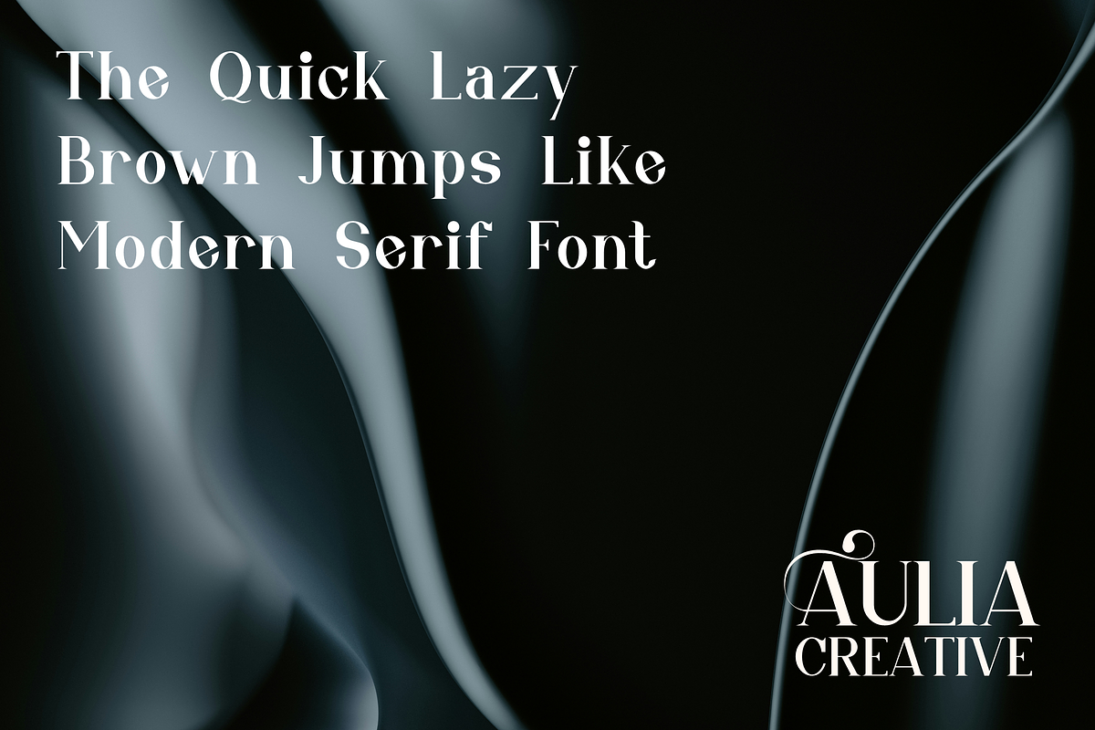 Atien, a Serif Font by Auliacreative (Photo 2 of 9)