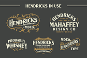 Hendricks - Old Time Sans, a Sans Serif Font by Mahaffey Design Co.  (Thumbnail 4 of 4)
