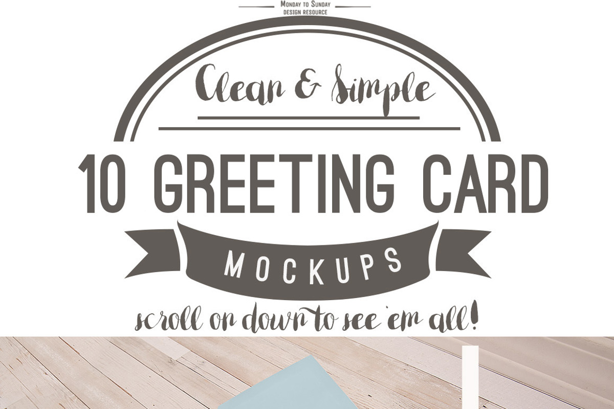 10 A7 (5x7) Greeting Card Mockups, a Product Mockup by Snark Heart (Photo 2 of 2)
