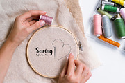 Modern Sewing & Heart Logo Template, a Branding & Logo Template by YUDesignStore (Thumbnail 8 of 8)