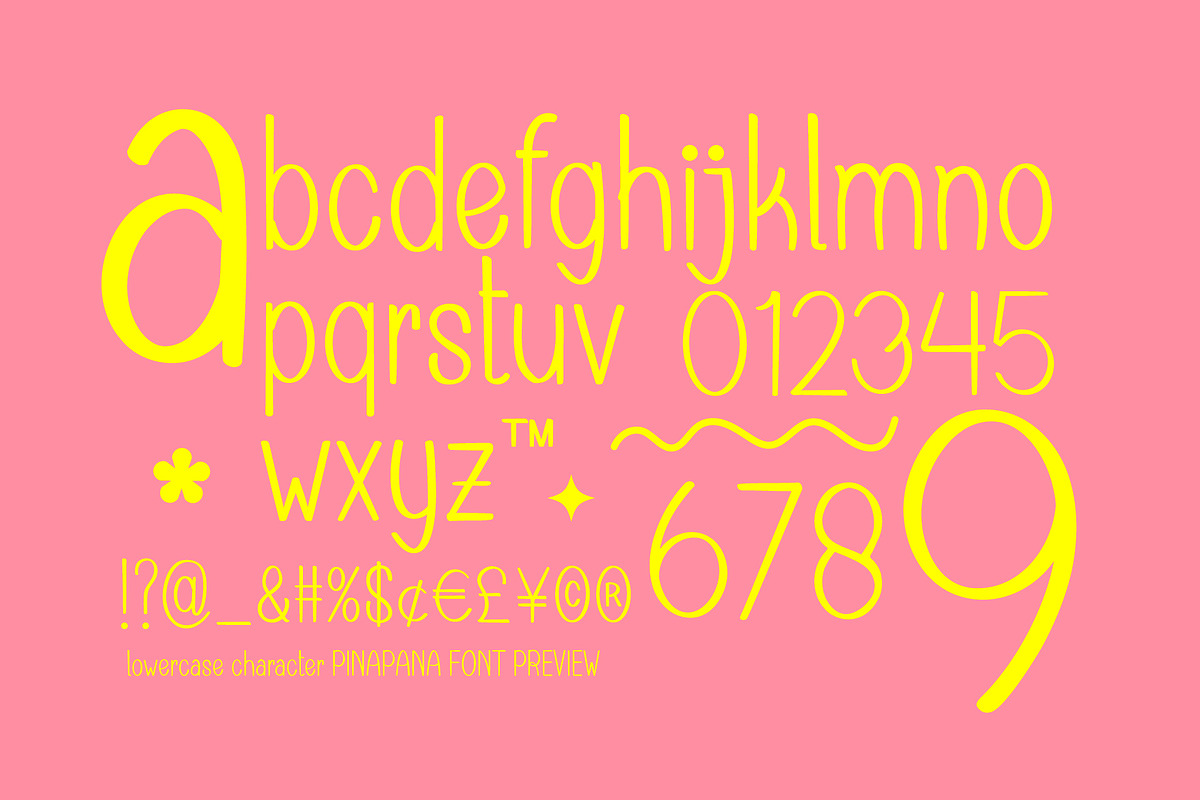 PinaPana a Fancy Handwritten Font, a Handwritten Font by Rasiorise Studio (Photo 5 of 10)