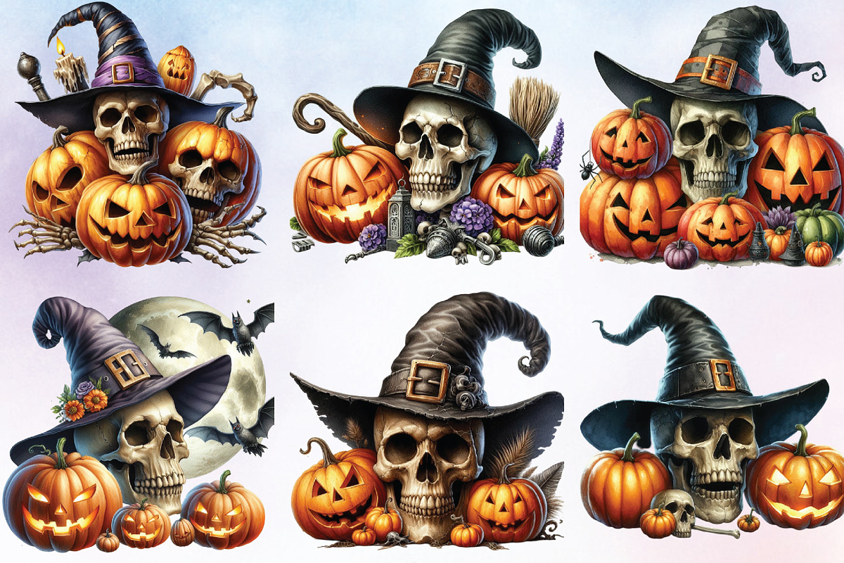 Halloween Spooky Scarecrow, a Seasonal Illustration by Craft Nest (Photo 3 of 4)