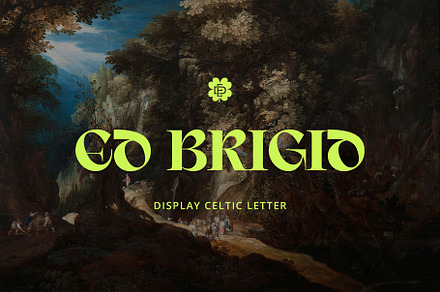 ED Brigid Typeface, a Serif Font by Emyself Design