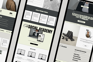 Modern Website Template Squarespace