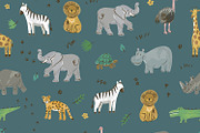 Cute Safari Animals Clipart, an Animal Illustration by GooseFrol (Thumbnail 6 of 14)