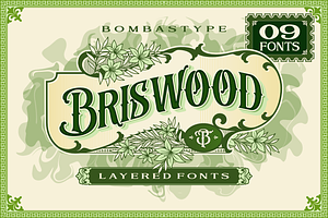 Briswood - Layered Fonts