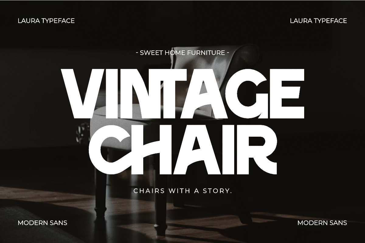 Laura - Condensed Sans Serif Font, a Sans Serif Font by Pian45 Studio (Photo 5 of 12)