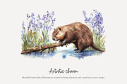 100 bluebell woods clip art, a Seasonal Illustration by Poppy Lane Studio (Thumbnail 4 of 10)