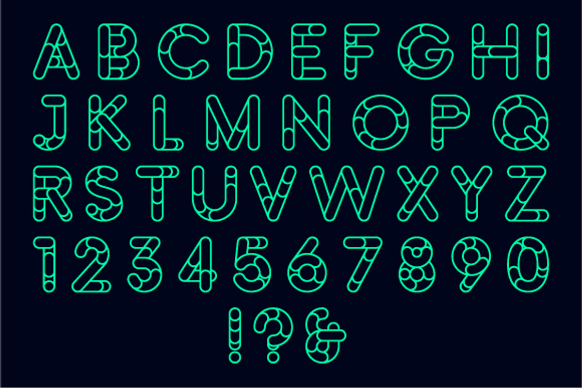 10 vector fonts, a Decorative Illustration by MaximGertsen