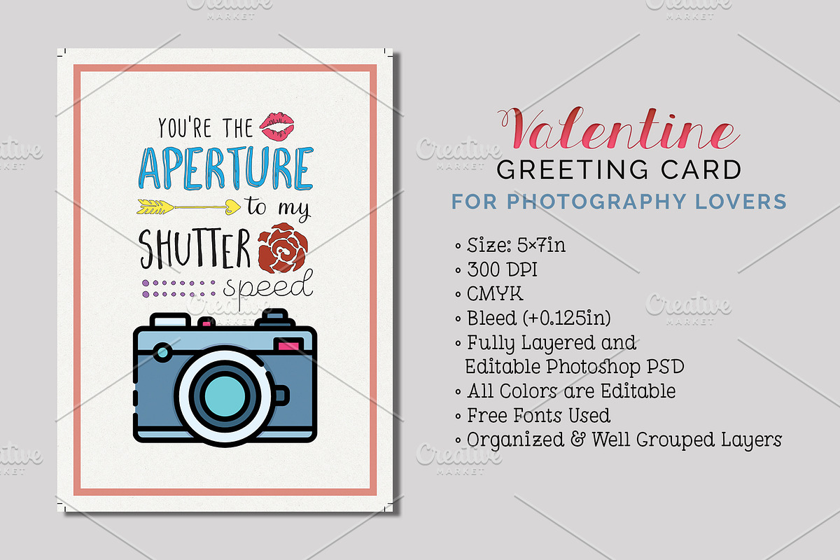 Valentine's Day Card, a Card Template by Cyrah's Collection (Photo 1 of 3)