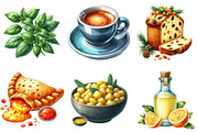 Watercolor Italian Food Clipart, an Illustration by Libby Wishes (Thumbnail 6 of 6)