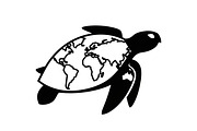World Map Sea Turtle Bundle, an Illustration by Gaye Art (Thumbnail 28 of 31)