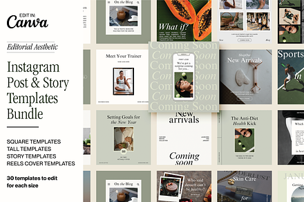 Canva Social Media Templates, a Social Media Template by Brand & Bloom