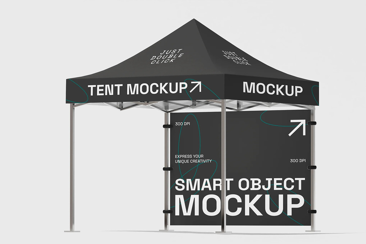 Tent Mockup, an Advertising Mockup by renderstockmarket